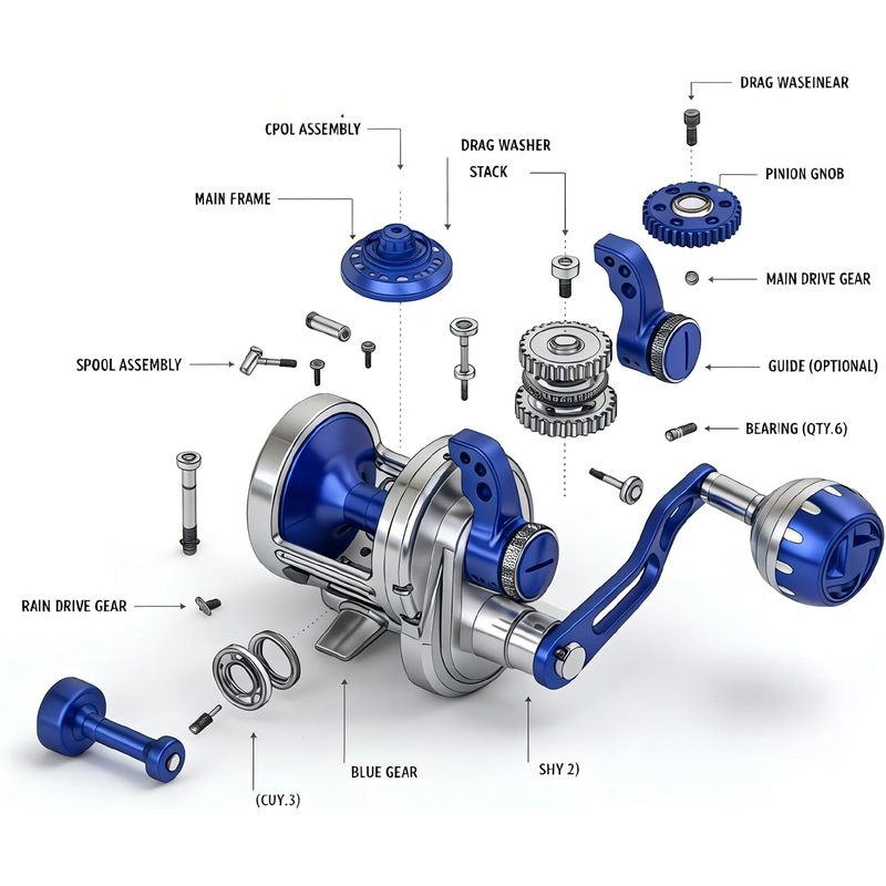 Moulinet de pêche Topline Tack - Ice Fishing Reel avis et prix